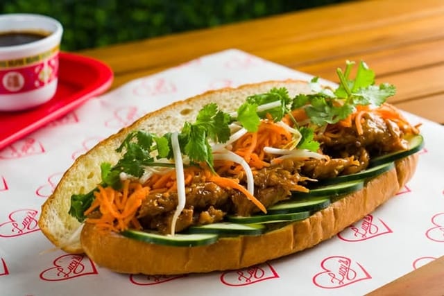 Vegan Ginger Chick'n Banh Mi.