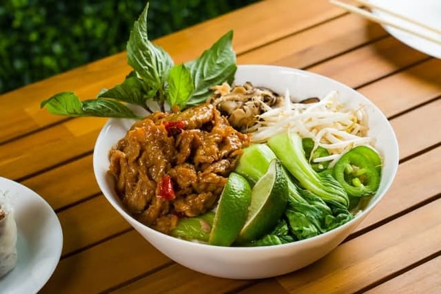 Vegan Ginger Chick'n Pho.